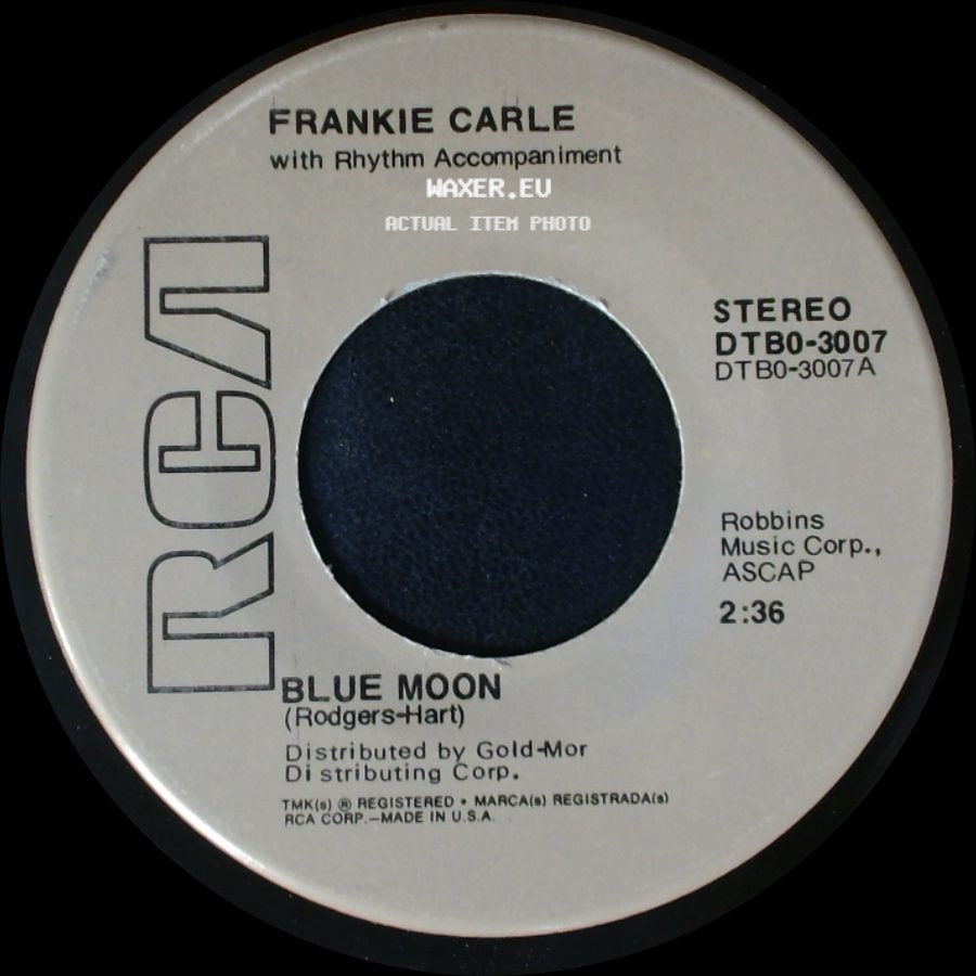 Frankie Carle / Frankie Carle With Rhythm Accompaniment - I Get A Kick Out Of You / Blue Moon side B