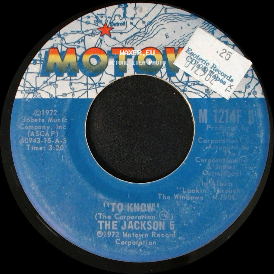The Jackson 5 - Corner Of The Sky / To Know side B