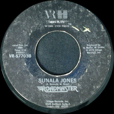 Roadmaster - Who Can Sing Like Fatboy Do / Sunala Jones side B