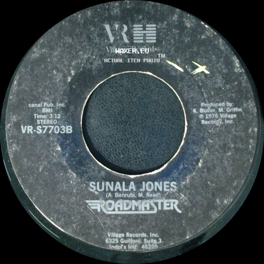 Roadmaster - Who Can Sing Like Fatboy Do / Sunala Jones side B