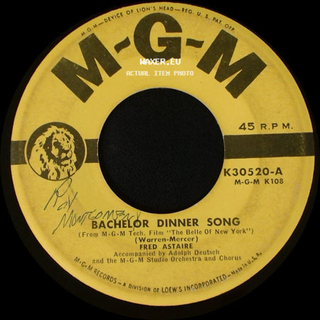 Fred Astaire - I Wanna Be A Dancin' Man / Bachelor Dinner Song side B