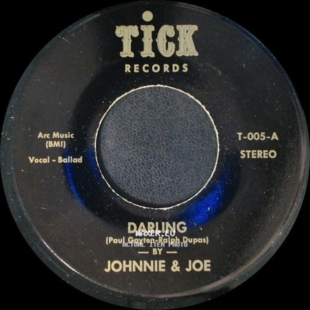 Johnnie & Joe / Eddie Hollman - Darling / Don't Stop Now side A