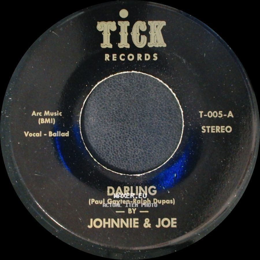 Johnnie & Joe / Eddie Hollman - Darling / Don't Stop Now side A