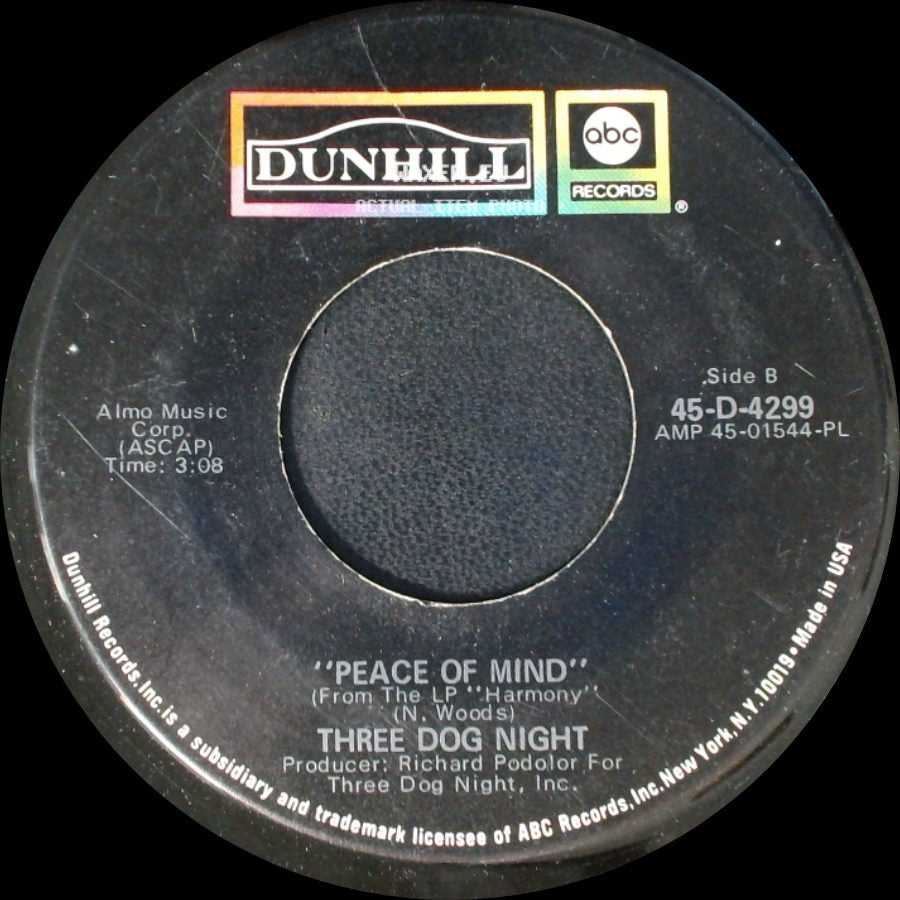 Three Dog Night - Never Been To Spain / Peace Of Mind side B