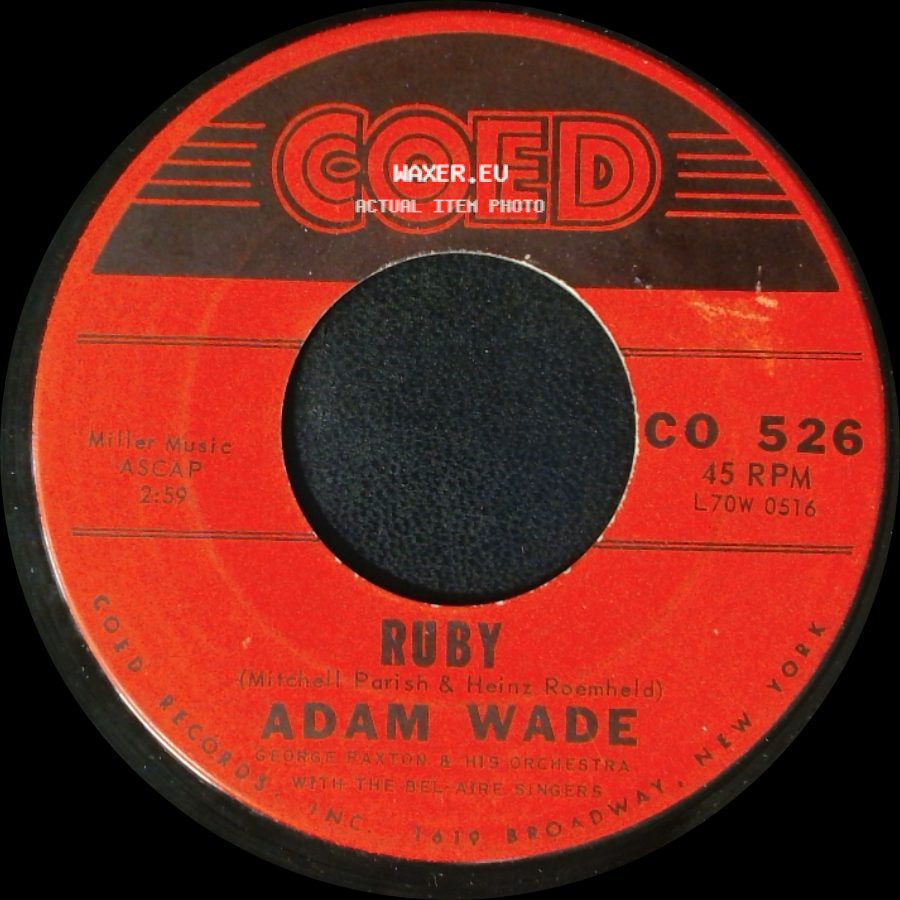 Adam Wade - Too Far / Ruby side B