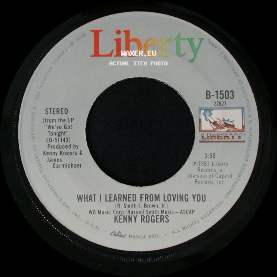 Kenny Rogers - What I Learned From Loving You / Scarlet Fever side A