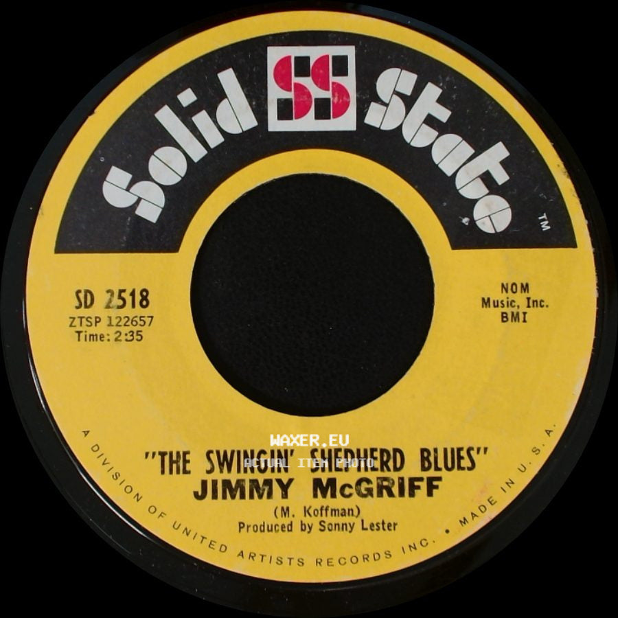 Jimmy Mcgriff - Tennessee Waltz / The Swingin' Shepherd Blues side B