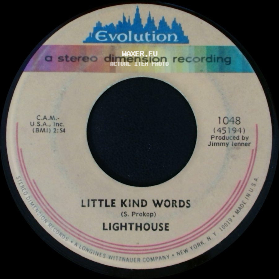 Lighthouse - Little Kind Words / One Fine Morning side A