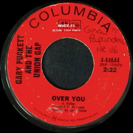Gary Puckett And The Union Gap - Over You / If The Day Would Come side A