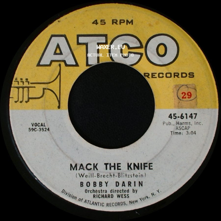 Bobby Darin - Mack The Knife / Was There A Call For Me side A