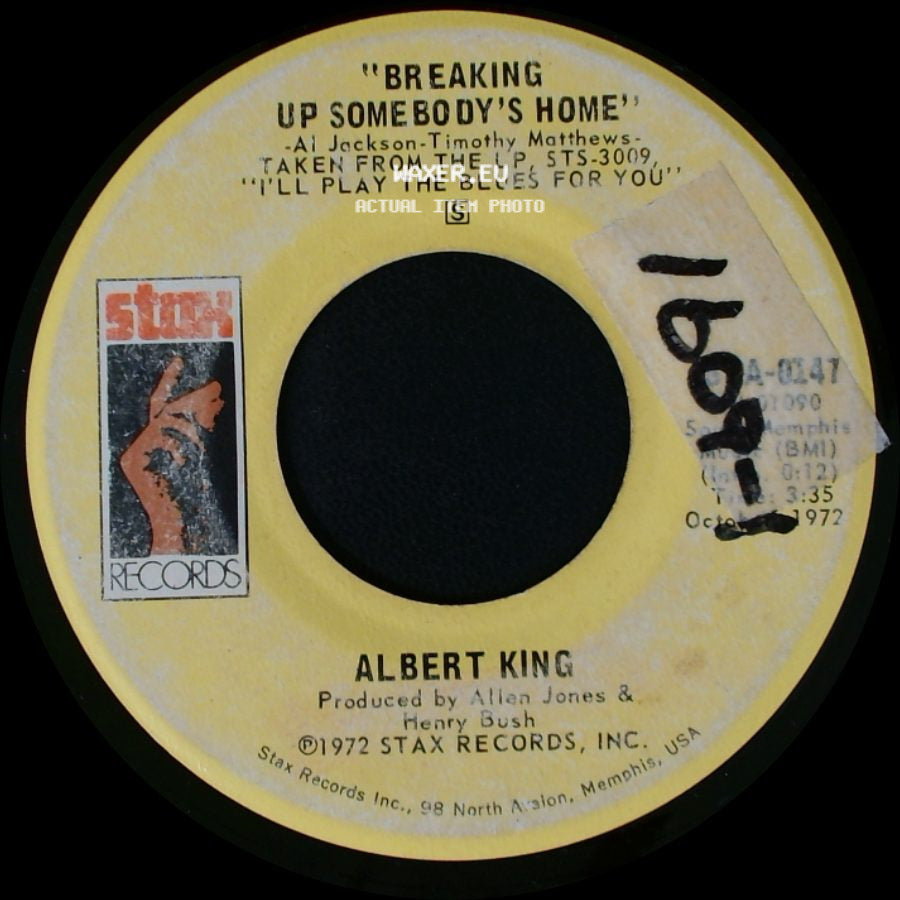 Albert King - Little Brother (Make A Way) / Breaking Up Somebody's Home side B