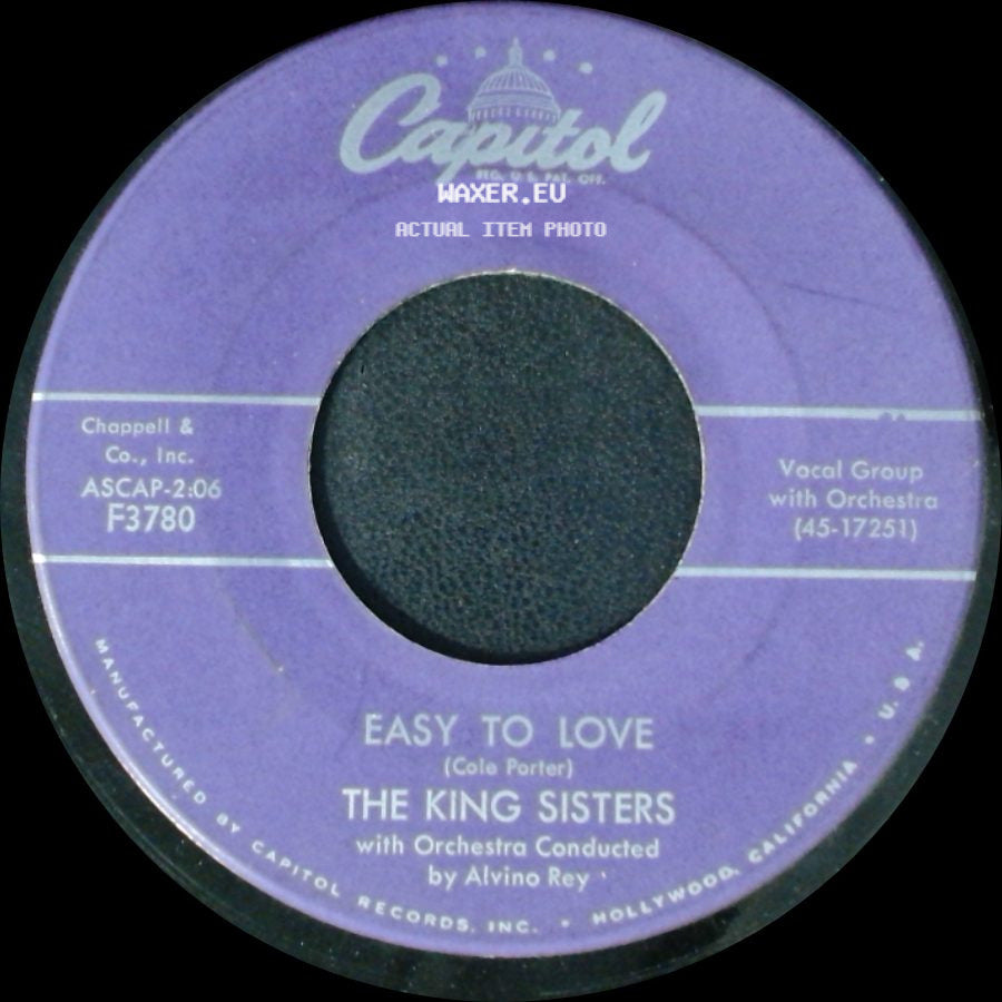 The King Sisters - Easy To Love / That Old Feeling side A