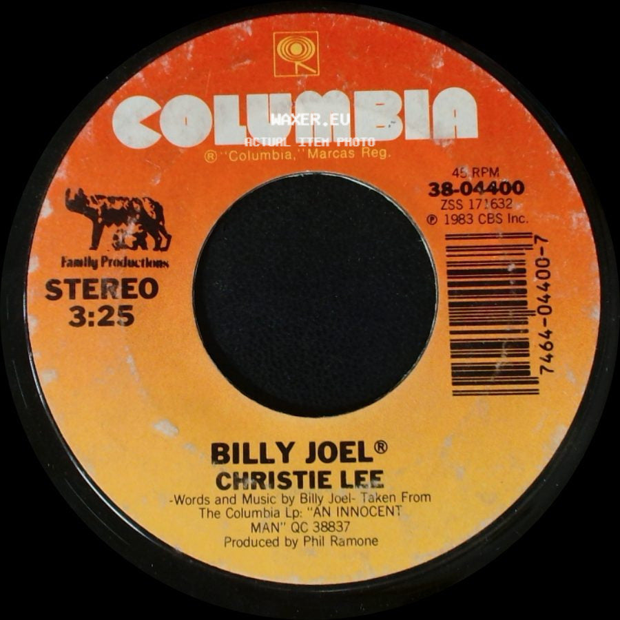 Billy Joel - Christie Lee / The Longest Time side A