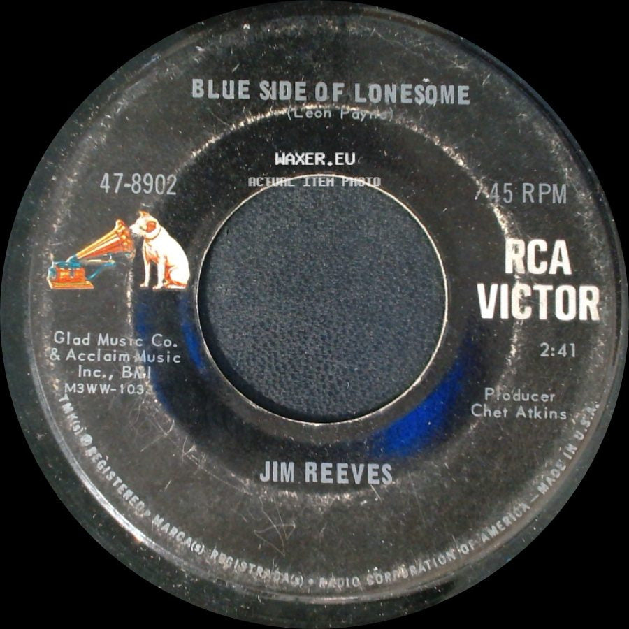 Jim Reeves - Blue Side Of Lonesome / It Hurts So Much (To See You Go) side A