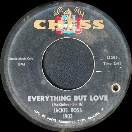 Jackie Ross - Selfish One / Everything But Love side B