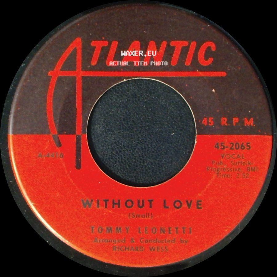 Tommy Leonetti - Blue Bird Of Happiness / Without Love side B