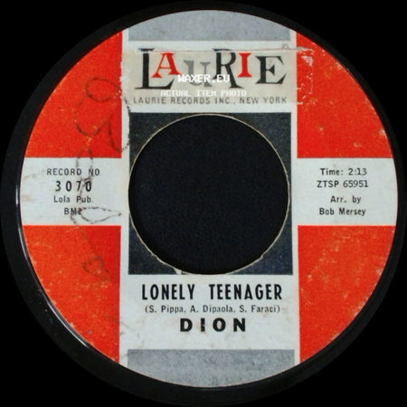 Dion - Lonely Teenager / Little Miss Blue side A