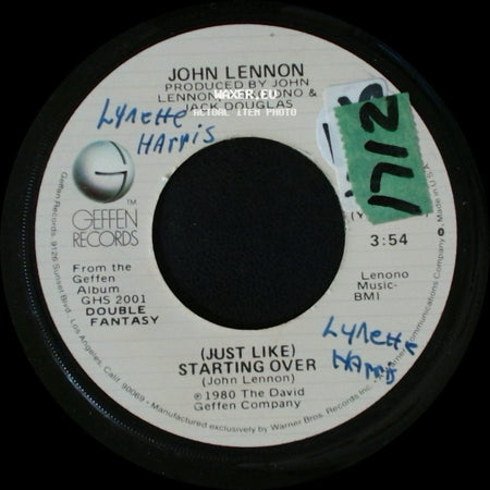 John Lennon / Yoko Ono - (Just Like) Starting Over / Kiss Kiss Kiss side A