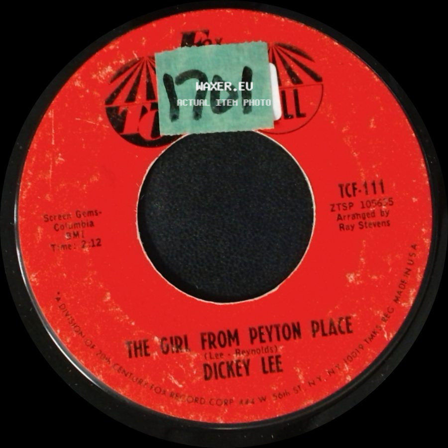 Dickey Lee - The Girl From Peyton Place / A Girl I Used To Know side A