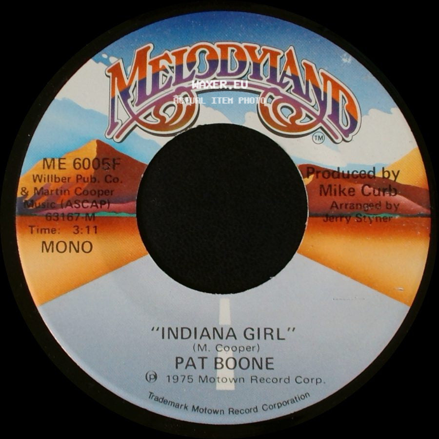 Pat Boone - Indiana Girl / Indiana Girl side A