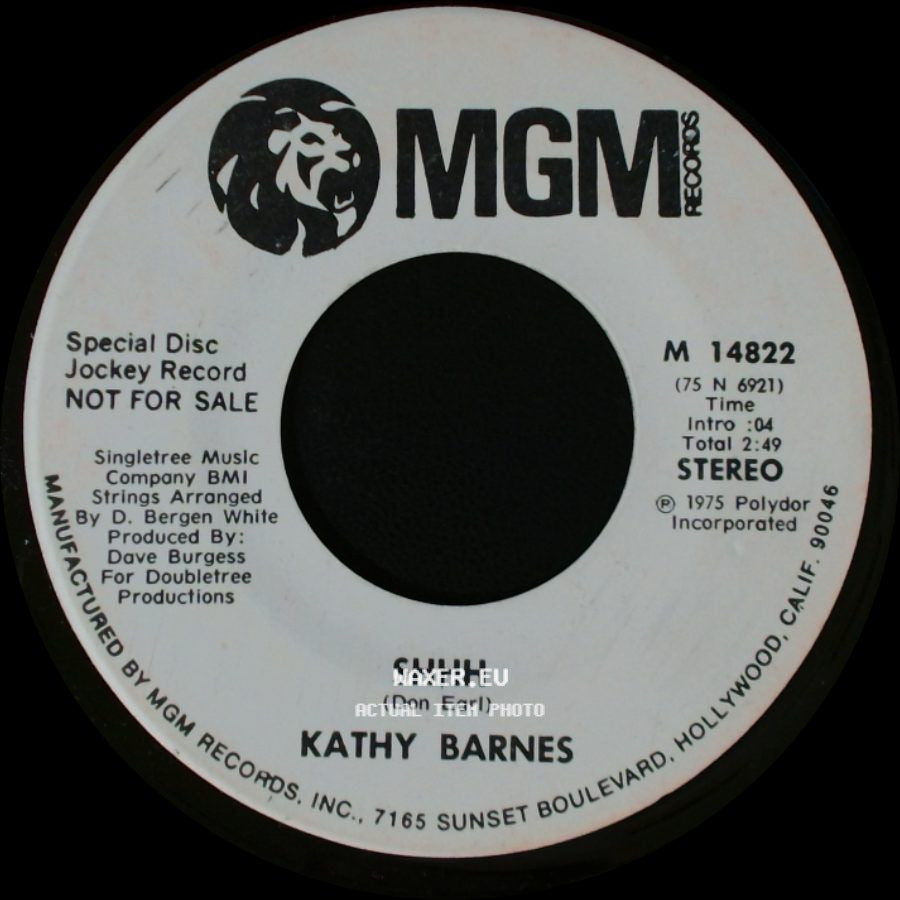 Kathy Barnes - Shhh / Shhh side A
