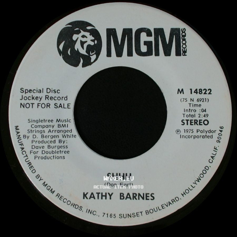 Kathy Barnes - Shhh / Shhh side B