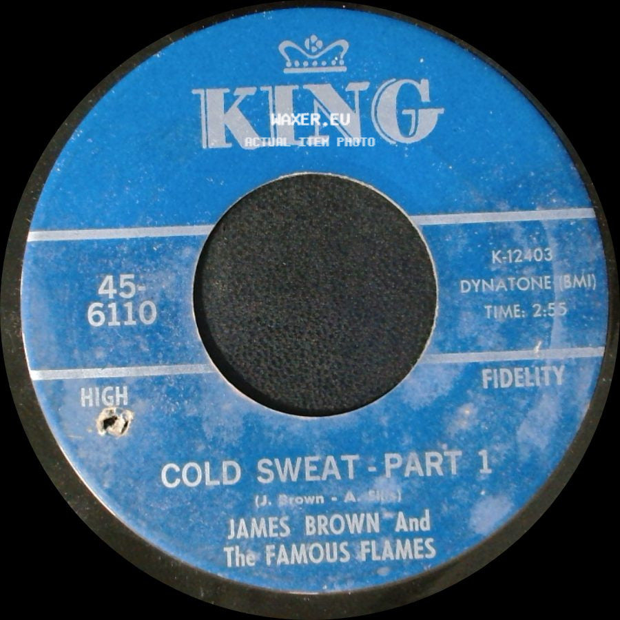 James Brown And The Famous Flames - Cold Sweat - Part 2 / Cold Sweat - Part 1 side B