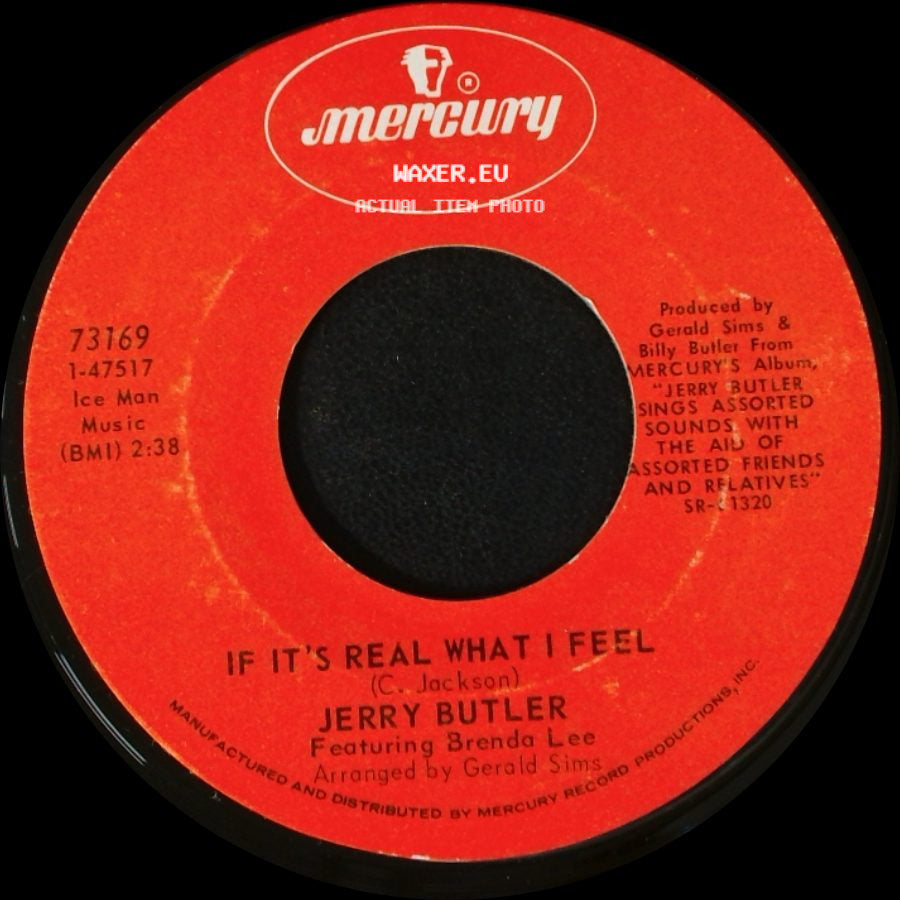 Jerry Butler - Why Are You Leaving Me / If It's Real What I Feel side B