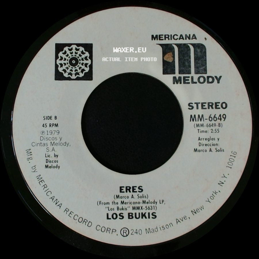 Los Bukis - Triste Imaginar / Eres side B