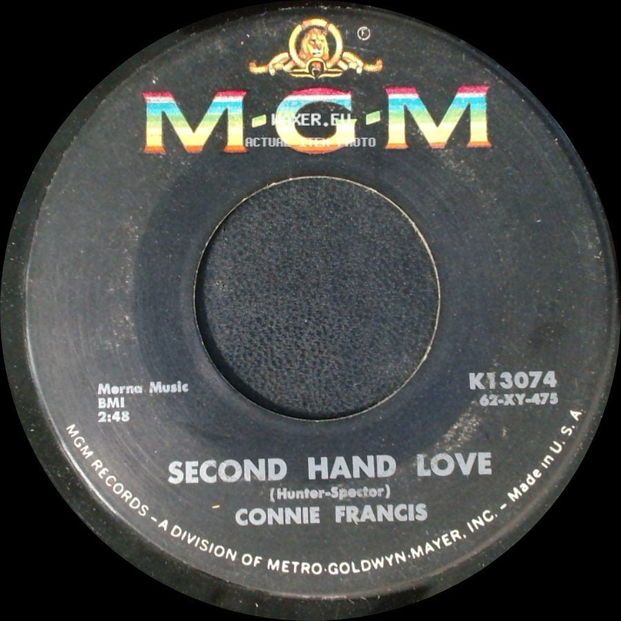 Connie Francis - Second Hand Love / Gonna Git That Man side A