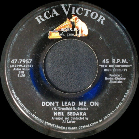 Neil Sedaka - Don't Lead Me On / Happy Birthday, Sweet Sixteen side A