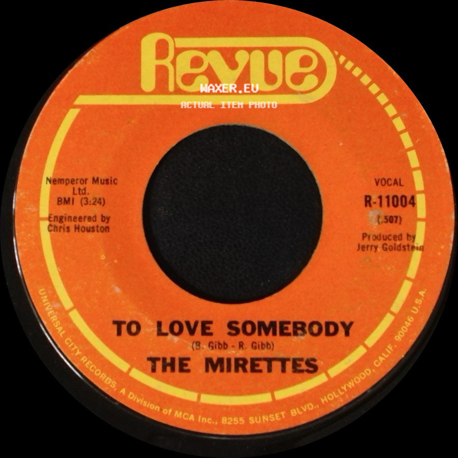 The Mirettes - In The Midnight Hour / To Love Somebody side B