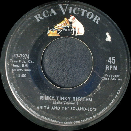 Anita And Th' So-And-So's - Rinky Tinky Rhythm / Joey Baby side A