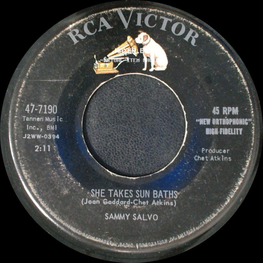 Sammy Salvo - She Takes Sun Baths / Julie Doesn't Love Me Anymore side A