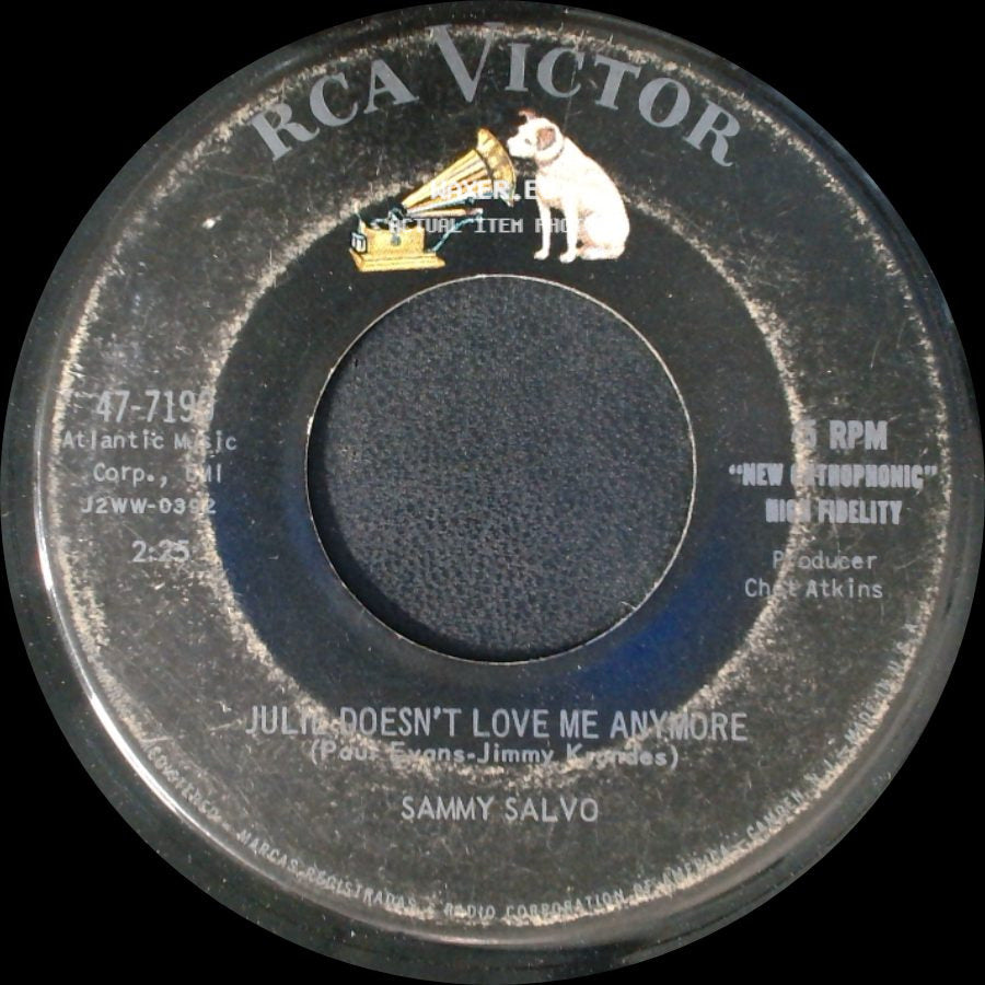 Sammy Salvo - She Takes Sun Baths / Julie Doesn't Love Me Anymore side B
