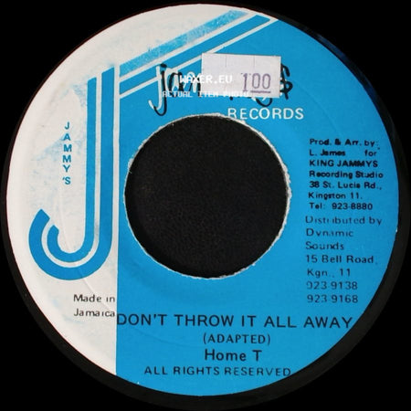 Home T - Don't Throw It All Away (Adapted) / Version side A