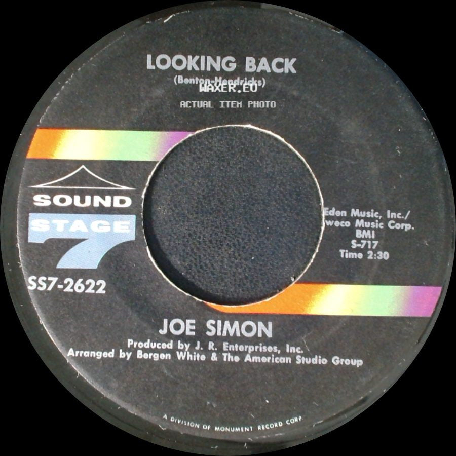 Joe Simon - Standing In The Safety Zone / Looking Back side B