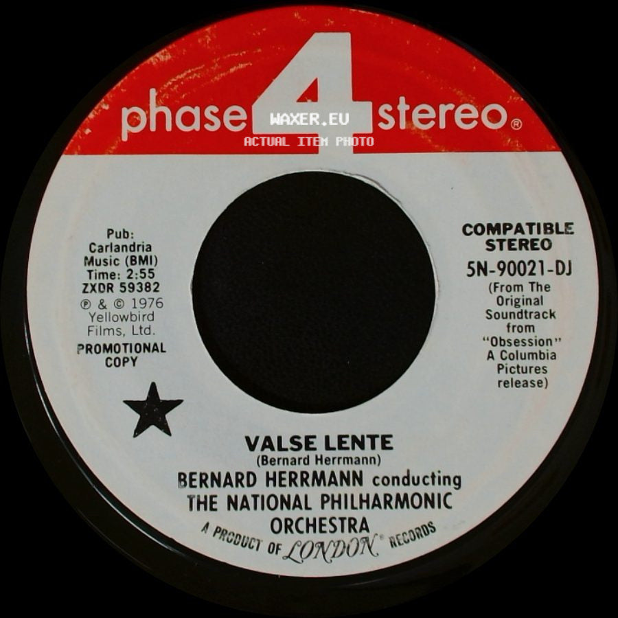 Bernard Herrmann Conducting The National Philharmonic Orchestra - The Ferry / Valse Lente side B