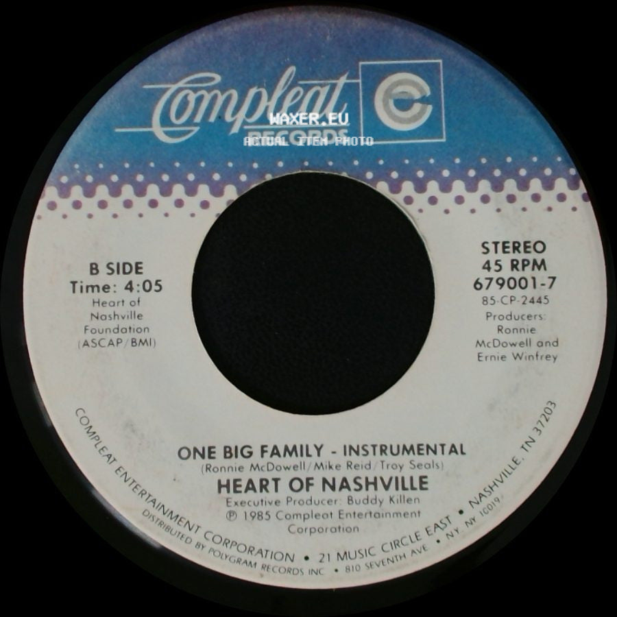 One Big Family - Heart Of Nashville / One Big Family - Instrumental side B