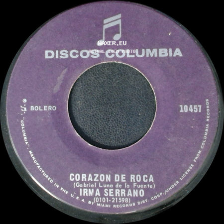 Irma Serrano - Ay Que Cruz / Corazon De Roca side B