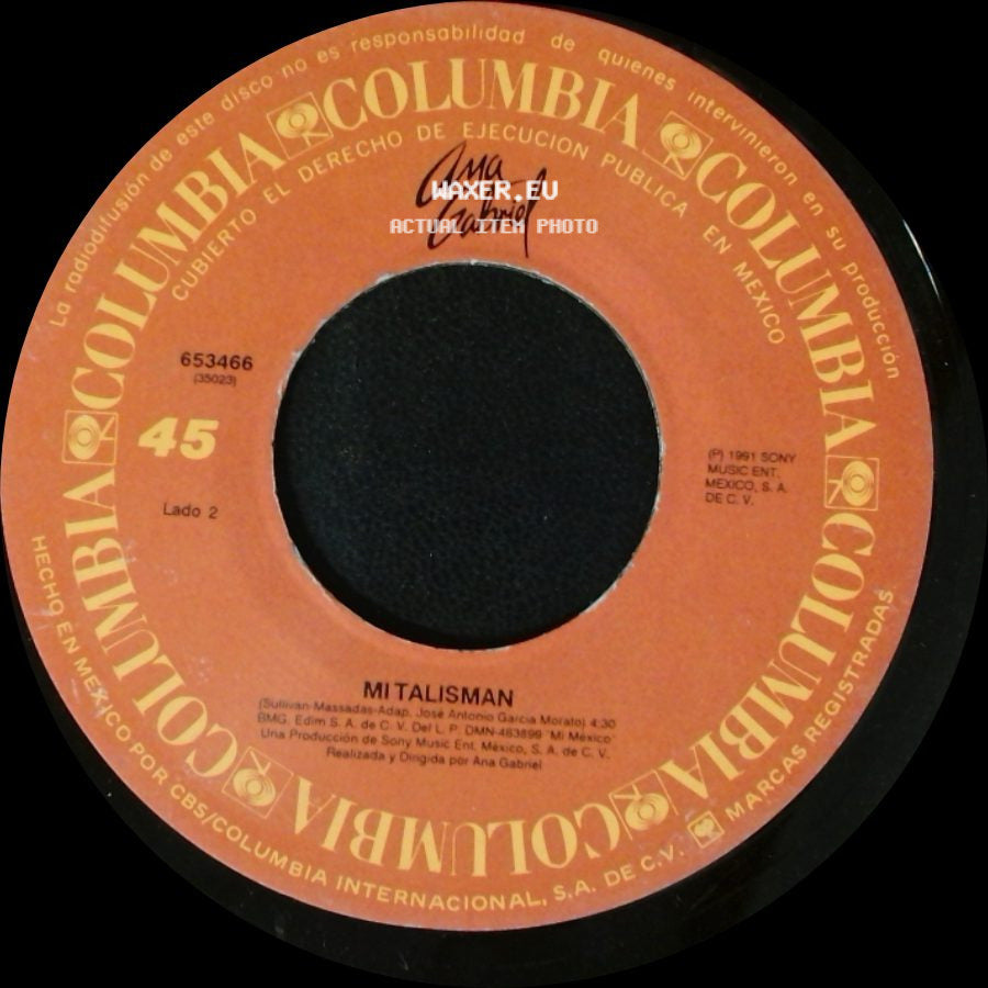 Ana Gabriel - Mi Talismán / Evidencias side A
