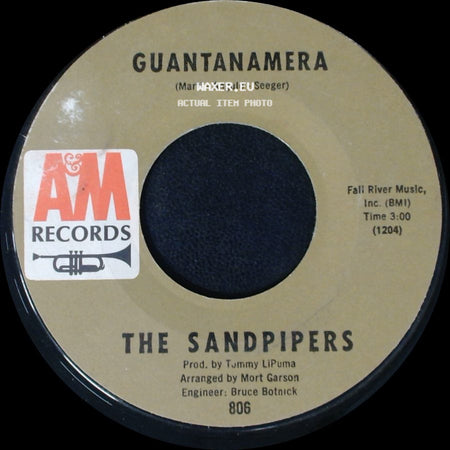 The Sandpipers - Guantanamera / What Makes You Dream, Pretty Girl? side A