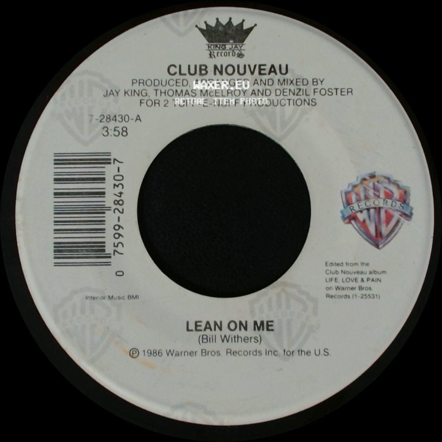 Club Nouveau - Pump It Up (Reprise) / Lean On Me side B