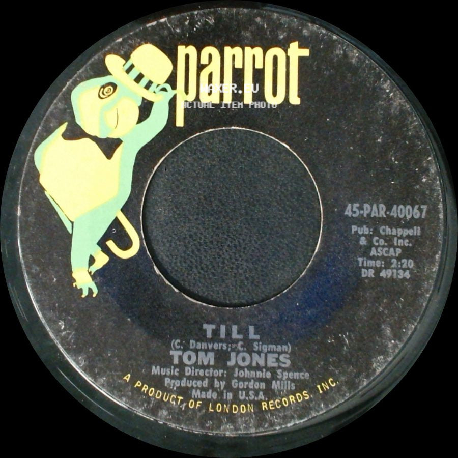 Tom Jones - One Day Soon / Till side B