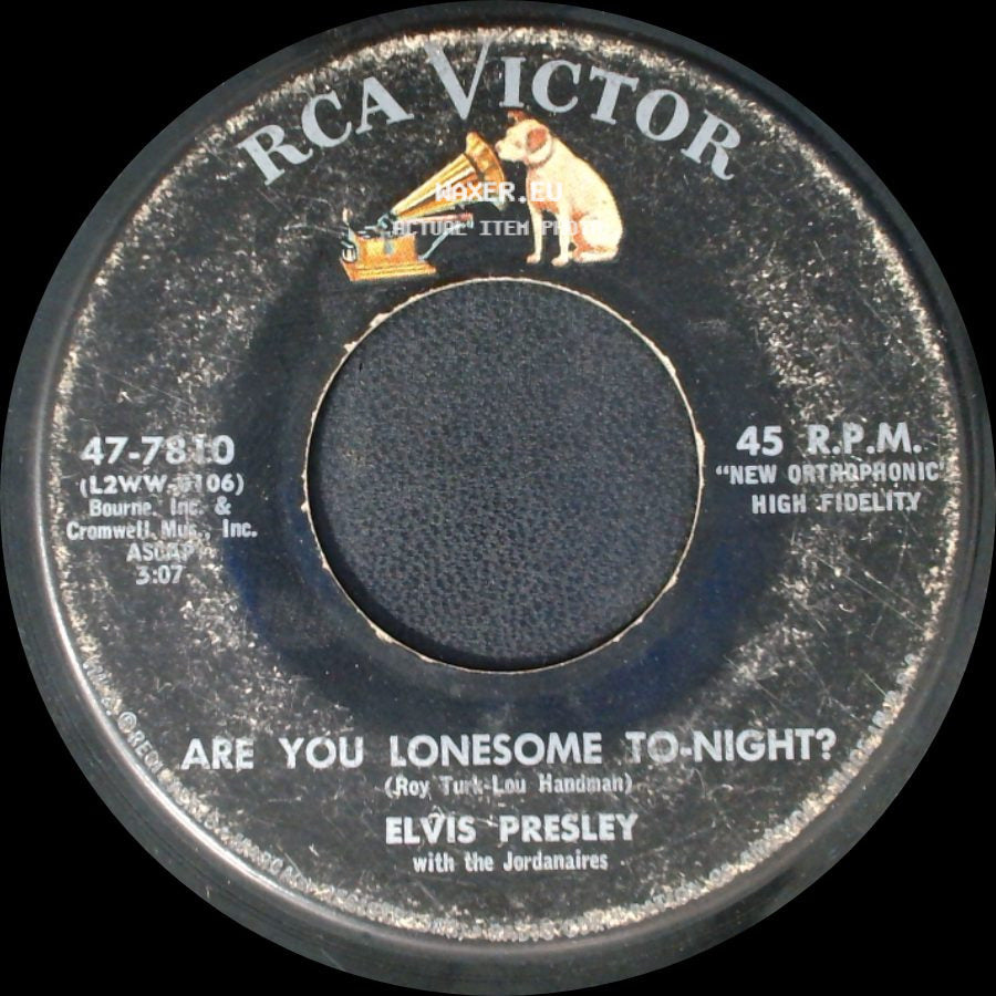 Elvis Presley - I Gotta Know / Are You Lonesome To-Night? side B