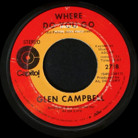 Glen Campbell - Honey Come Back / Where Do You Go side B