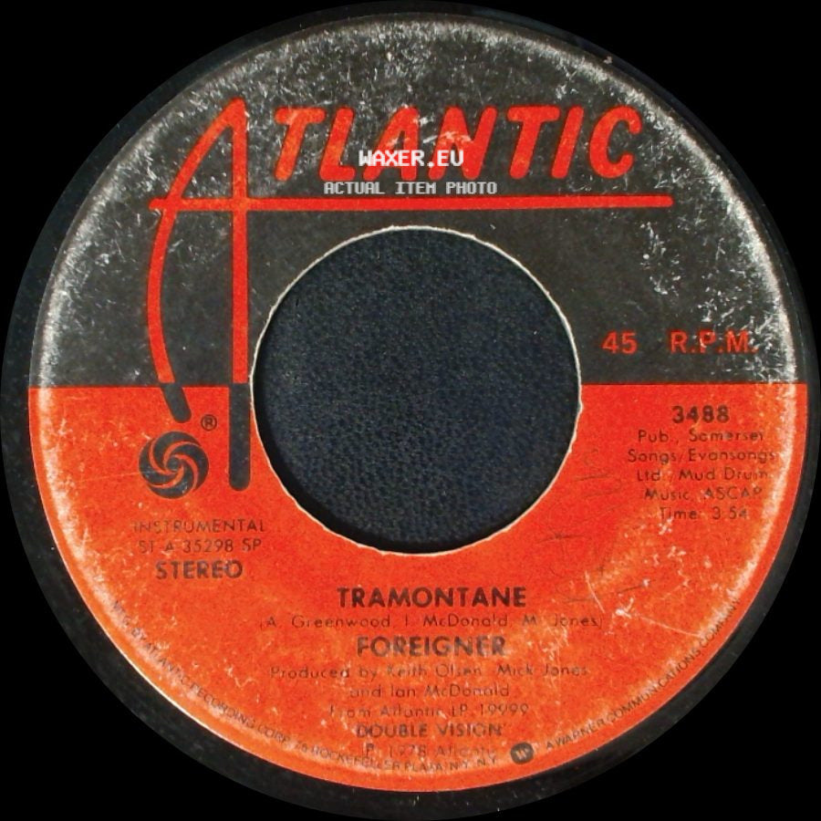 Foreigner - Hot Blooded / Tramontane side B