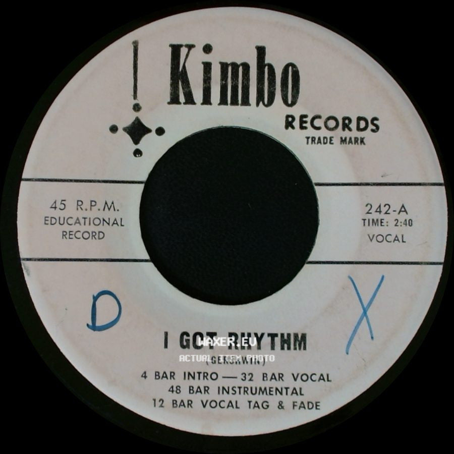 Unknown Artist - I Got Rhythm / I Got Rhythm side B