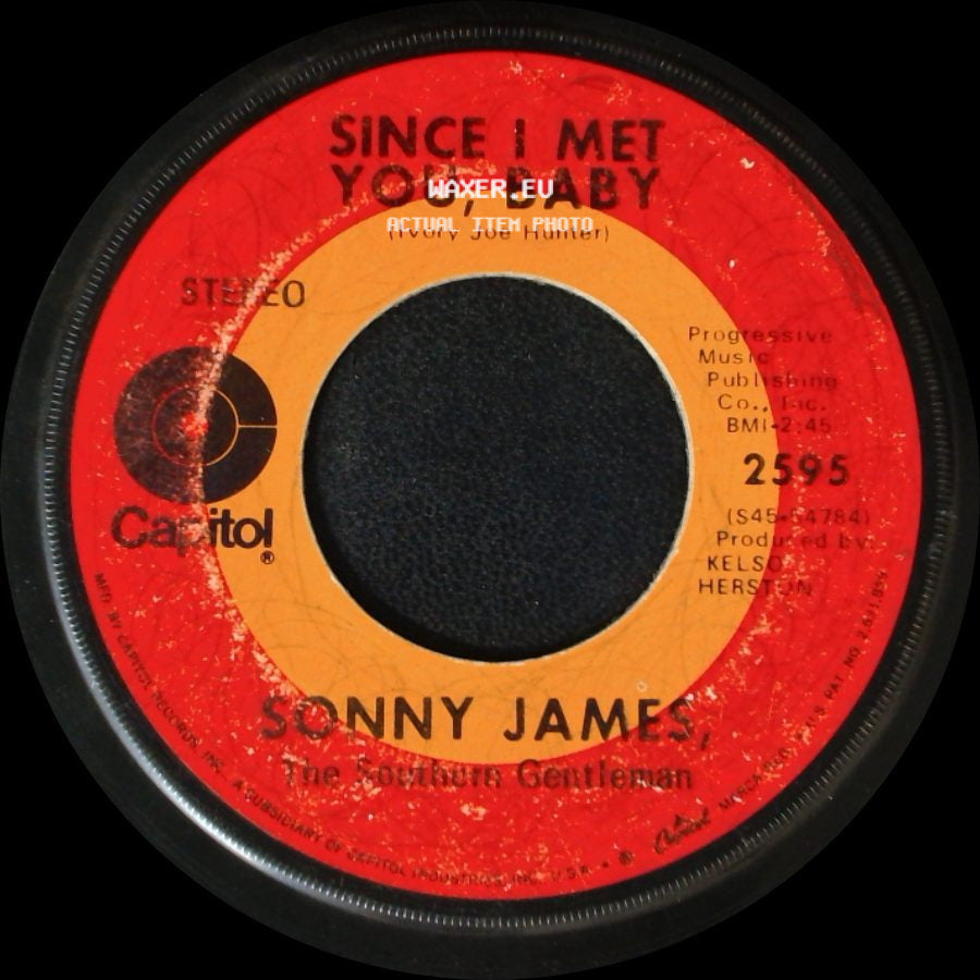 Sonny James - Since I Met You, Baby / Clinging To A Hope side A