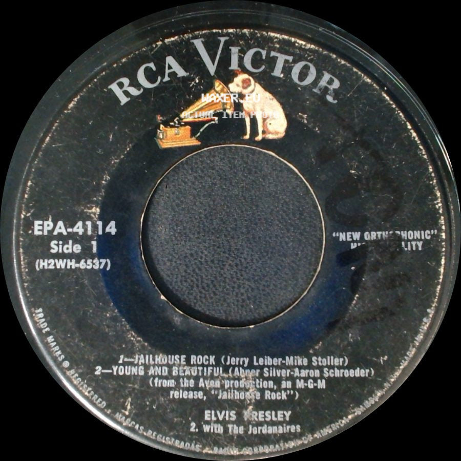 Elvis Presley / Elvis Presley With The Jordanaires - Jailhouse Rock / Young And Beautiful / Unknown Title B side A